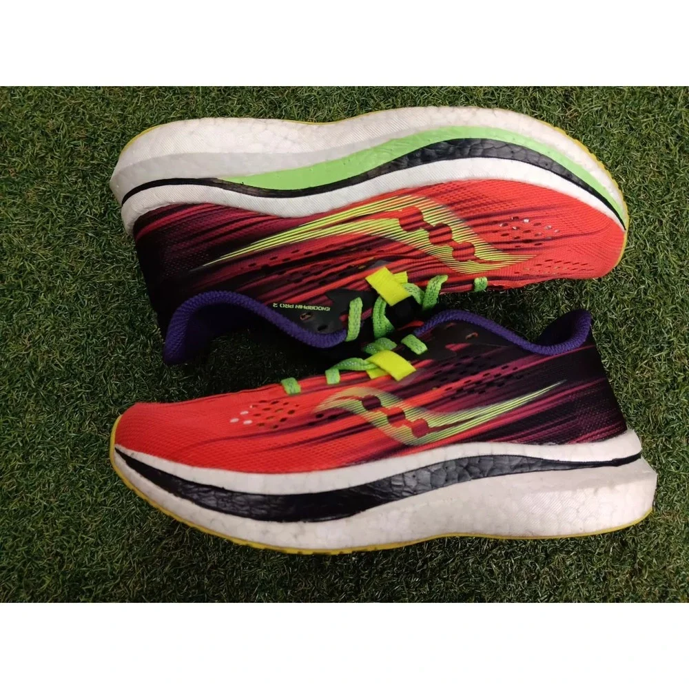 Saucony Endorphin Pro 2 ViZipro S10687-65 Womens US 7 Running Shoes Red Sneakers